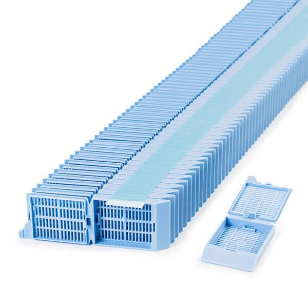 One Piece Tissue Cassette, blue
